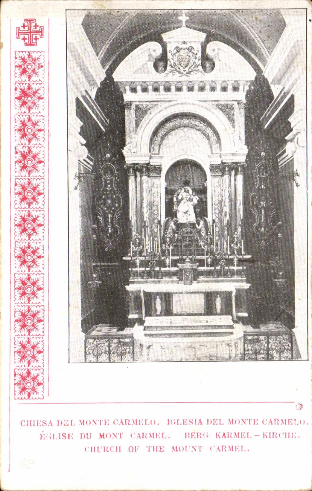 CPA Chiesa Del Monte Carmelo Iglesia Del Monte Carmelo Eglise Du Mont Carmel Berg