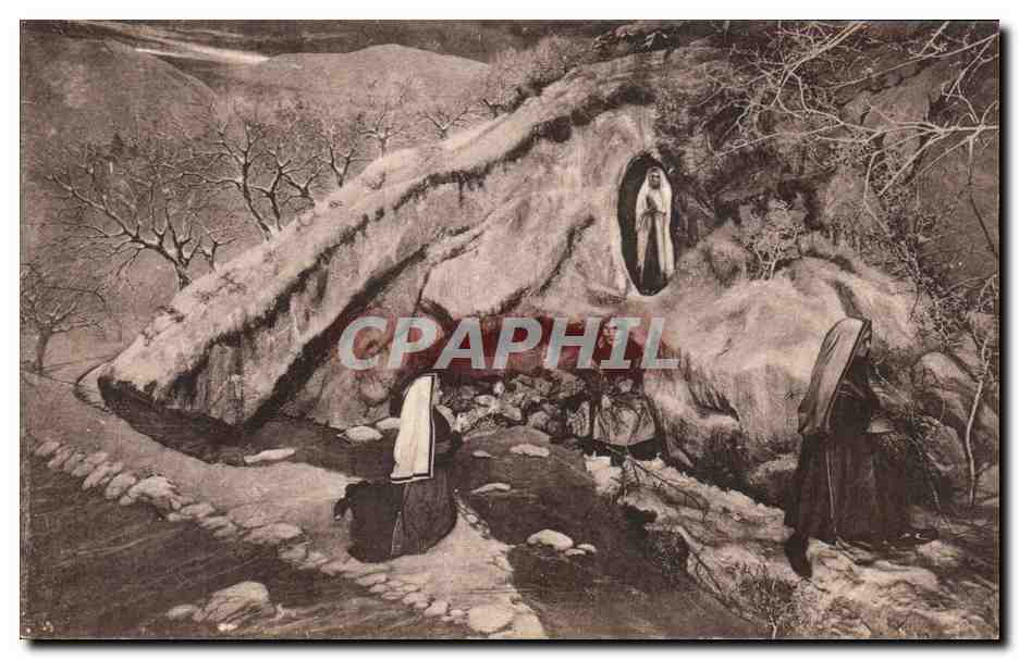 CPA Sainte Vierge Apparait Pour La Premiere Fois a Bernadette Soubirous