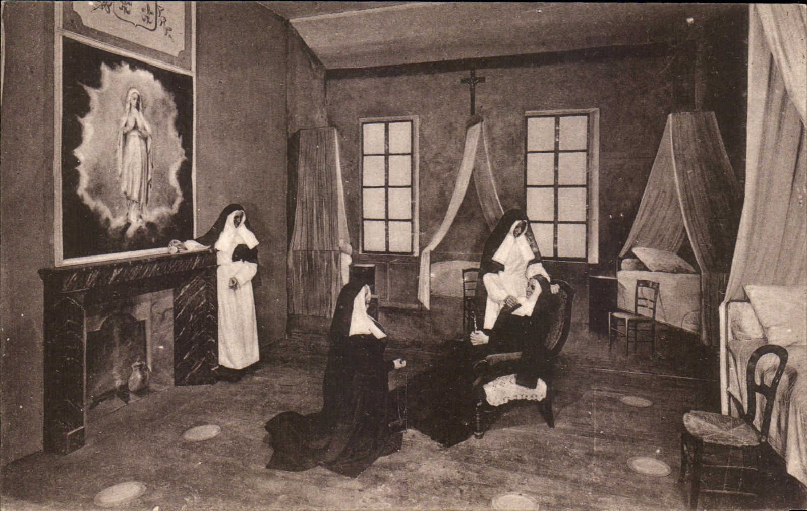 CPA La Mort De Bernadette Au couvent De Saint Gildard A Nevers