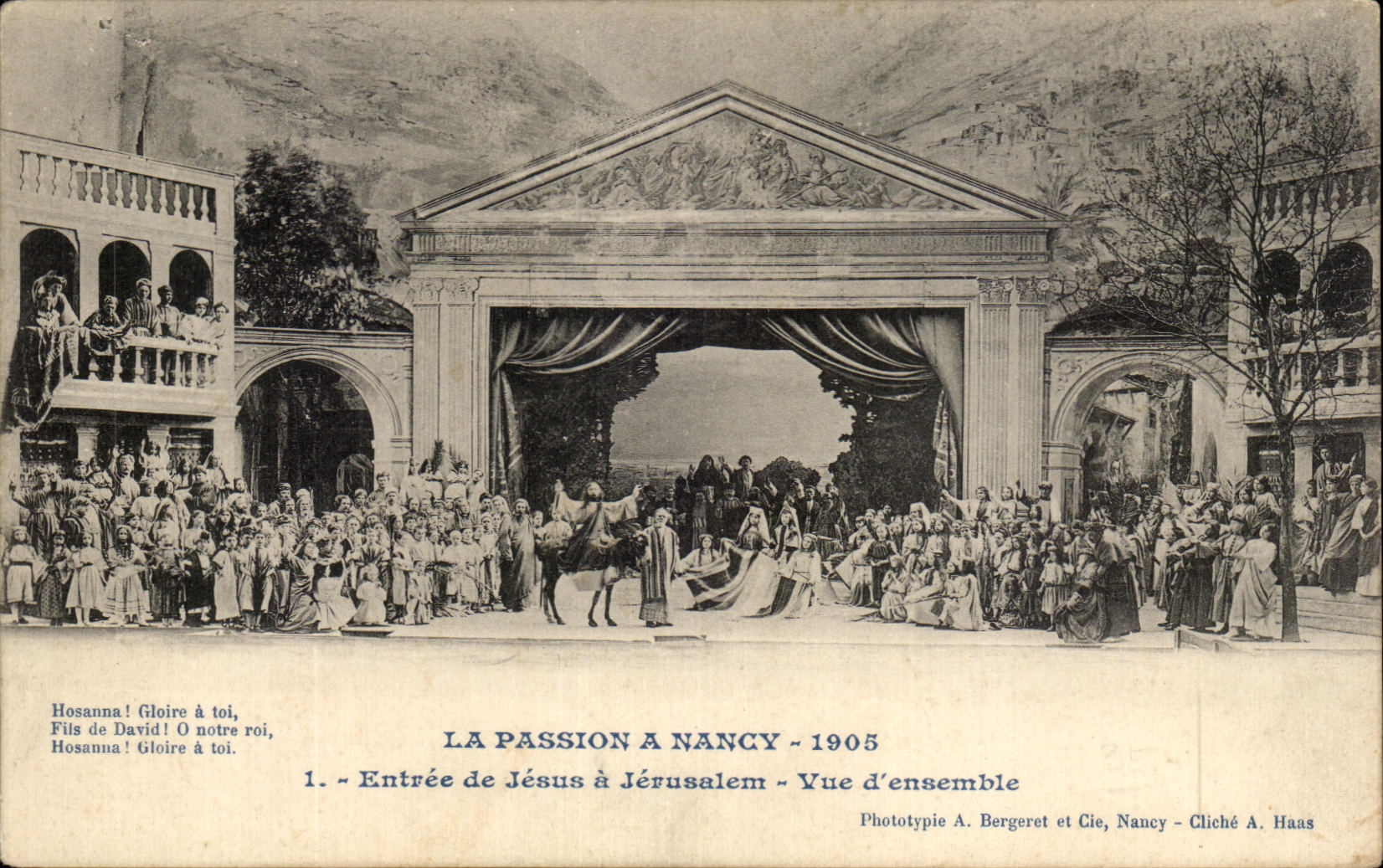 CPA La Passion a Nancy 1905 Entree De Jesus A Jerusalem Vue d'Ensemble