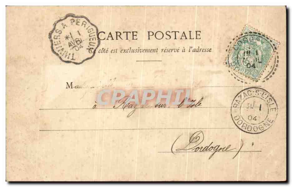 CPA Poisson D'Avril Porte Souvenir Femme — Reverso