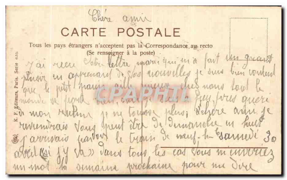 CPA Fantaisie Fleurs Reseda Sans epines pas mechant — Back