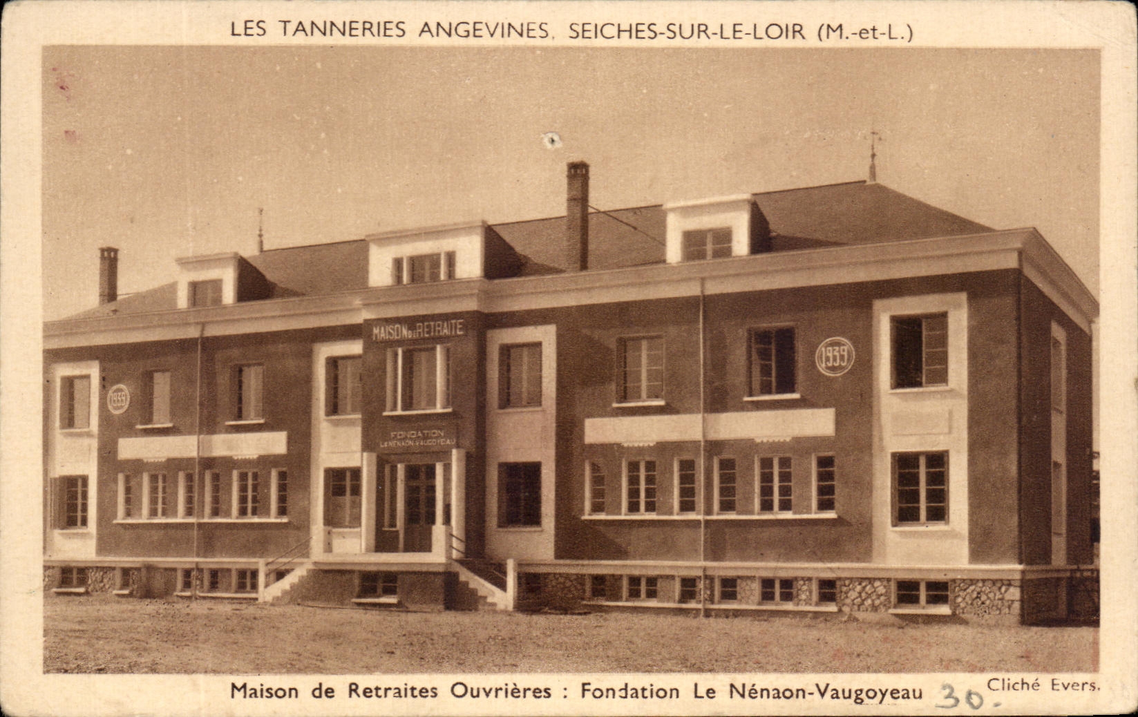 CPA Les Tanneries Angevines Seiches Sur Le Loir Maison de retraites ouvrieres Fondation Le Neon Vaugoyeau