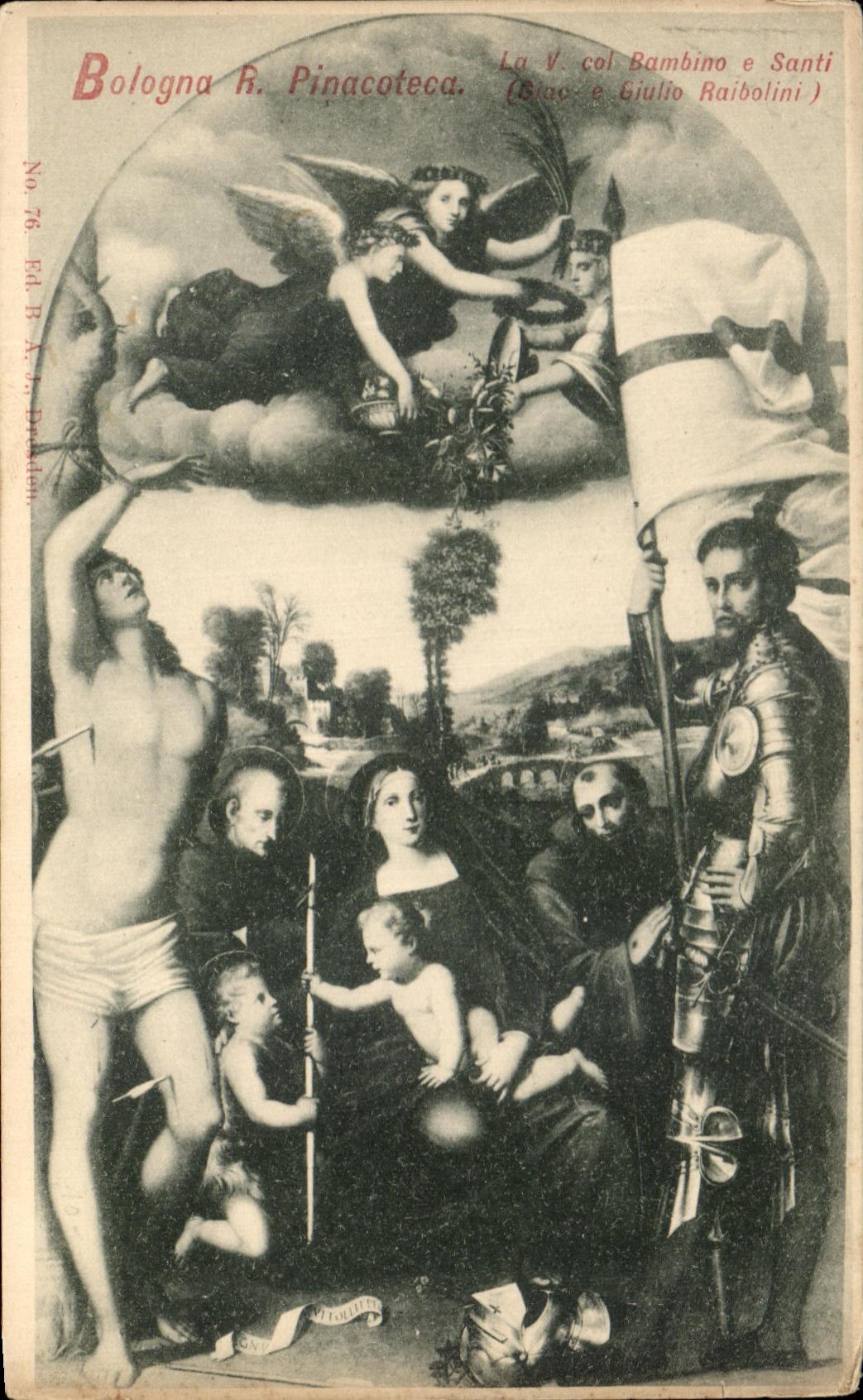 CPA Bologna Pinacoteca Bambino e Santi