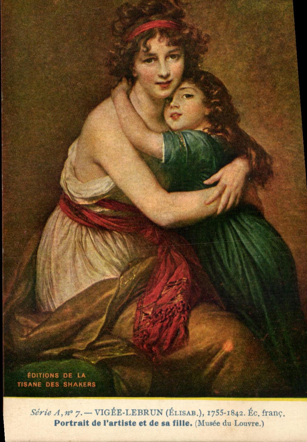 CPA Vigee Lebrun Portrait de I'artiste et de sa fille Musee du Louvre Paris