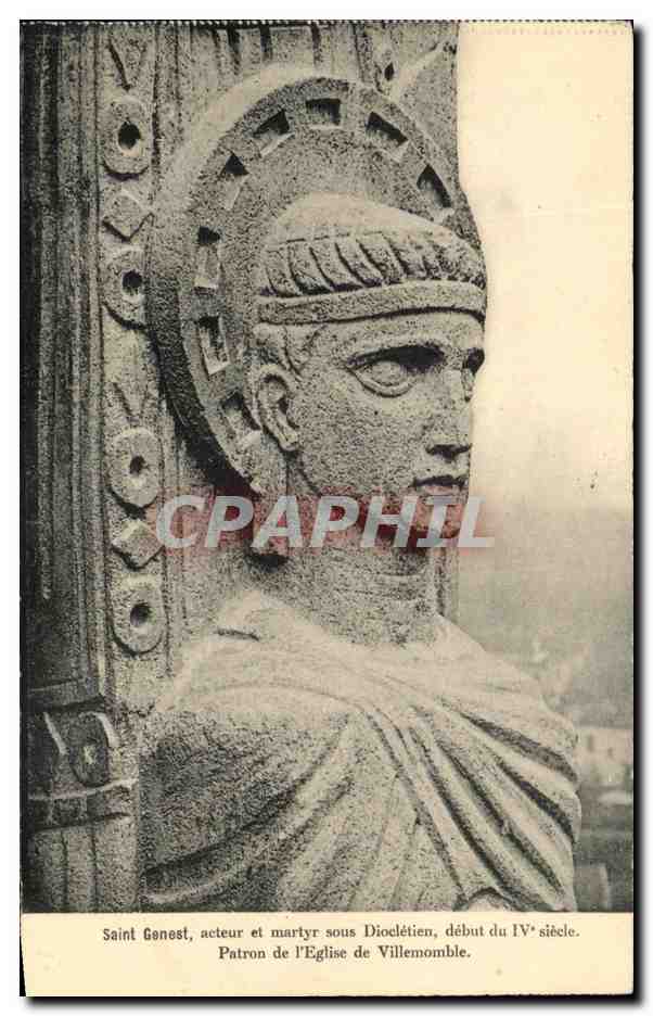 Saint Genest, actor and martyr under Diocletian — beginning of the 4th century — publisher Unis-France, no. 25/13