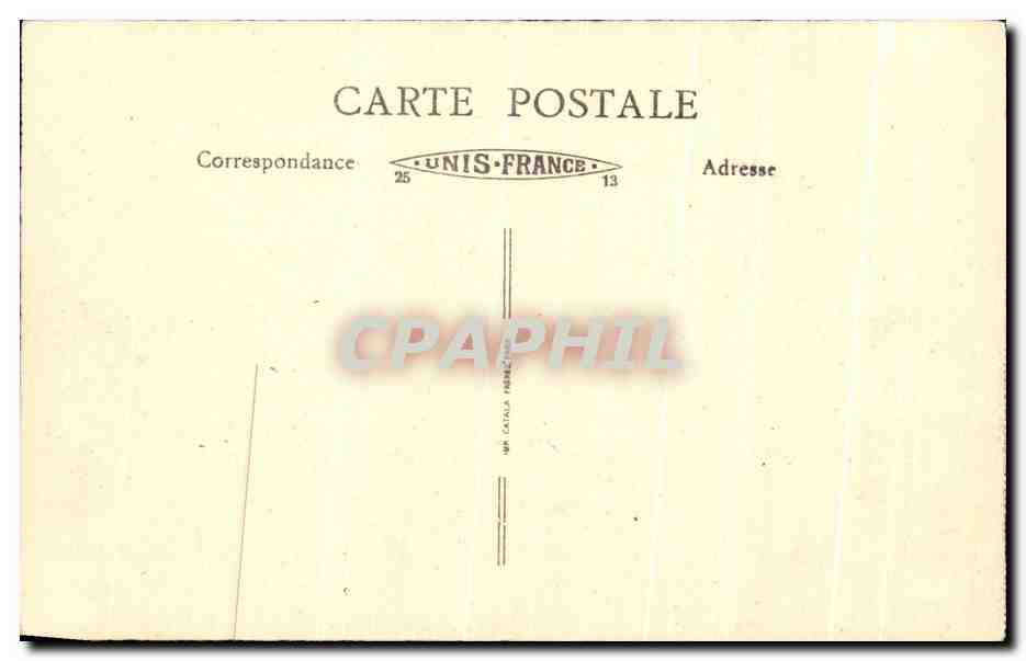 Saint Genest, actor and martyr under Diocletian — beginning of the 4th century — publisher Unis-France, no. 25/13 — Back
