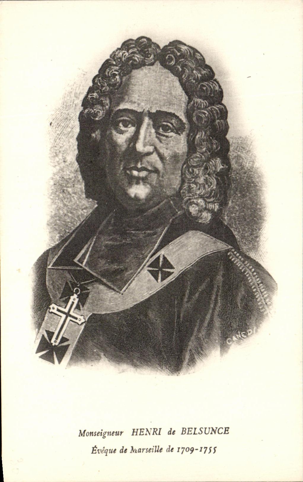 CPA Monseigneur Henri de Belsunce Eveque de Marseille de 1709 1755 
