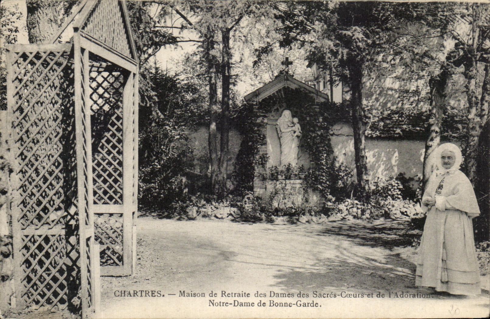 Chartres — Maison de Retraite des Dames des Sacrés-Cœurs et de l'Adoration. Notre-Dame de Bonne-Garde.
