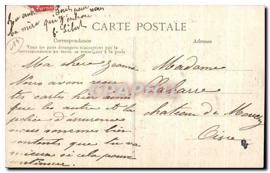 Fête du 8 Août 1909 - Cavalcade de Bienfaisance - Condé-sur-Normandie — Rückseite