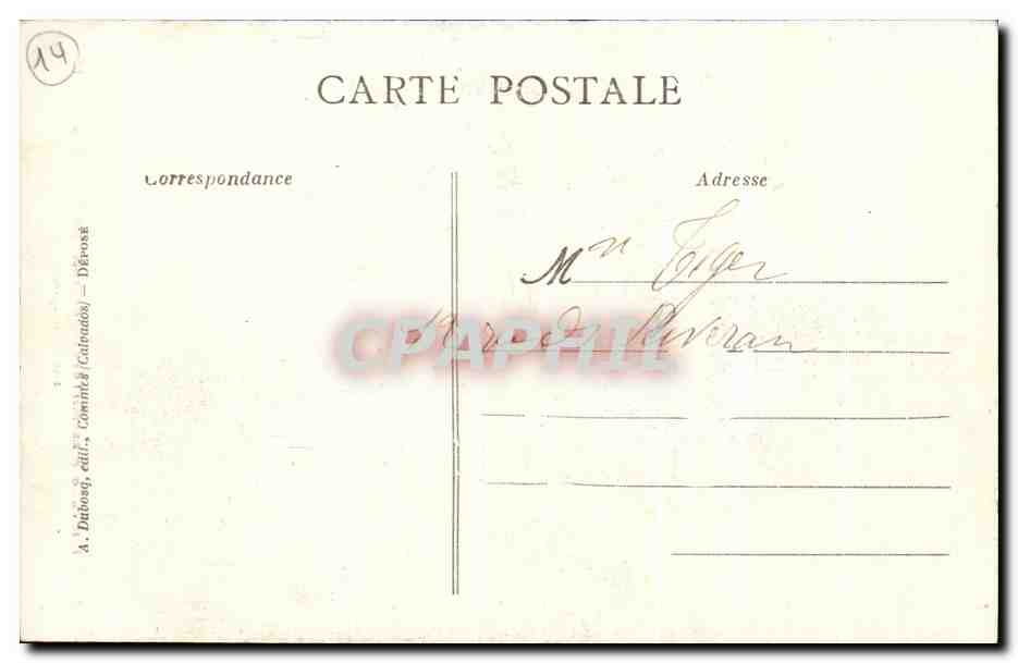 Fête du Couronnement de N.-D. de Grâce - Honfleur - 19 Juin 1913 — Rue du Dauphin — Reverso