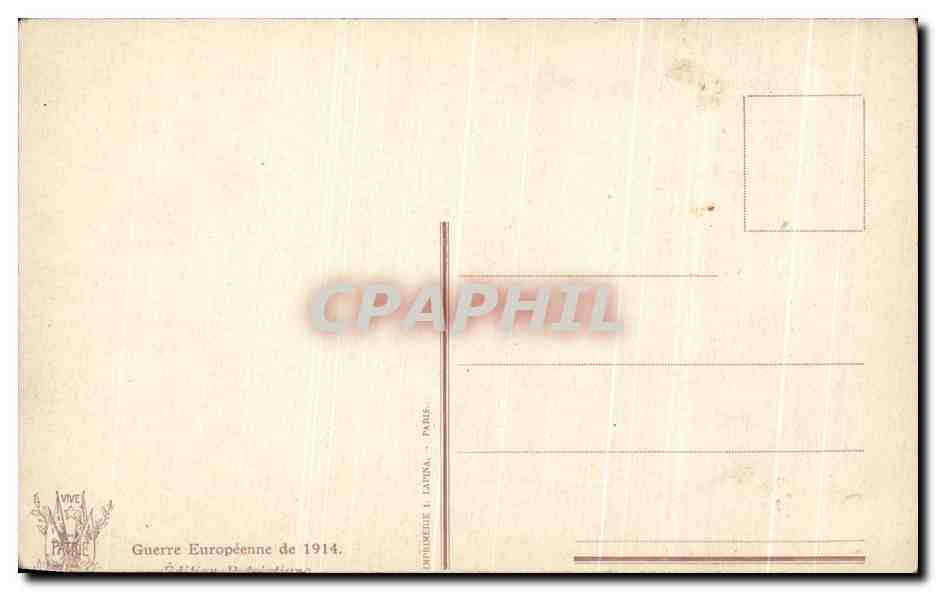 CPA Rome La Lettre du Pape Benoit XV A Guillaume Militaria  — Verso