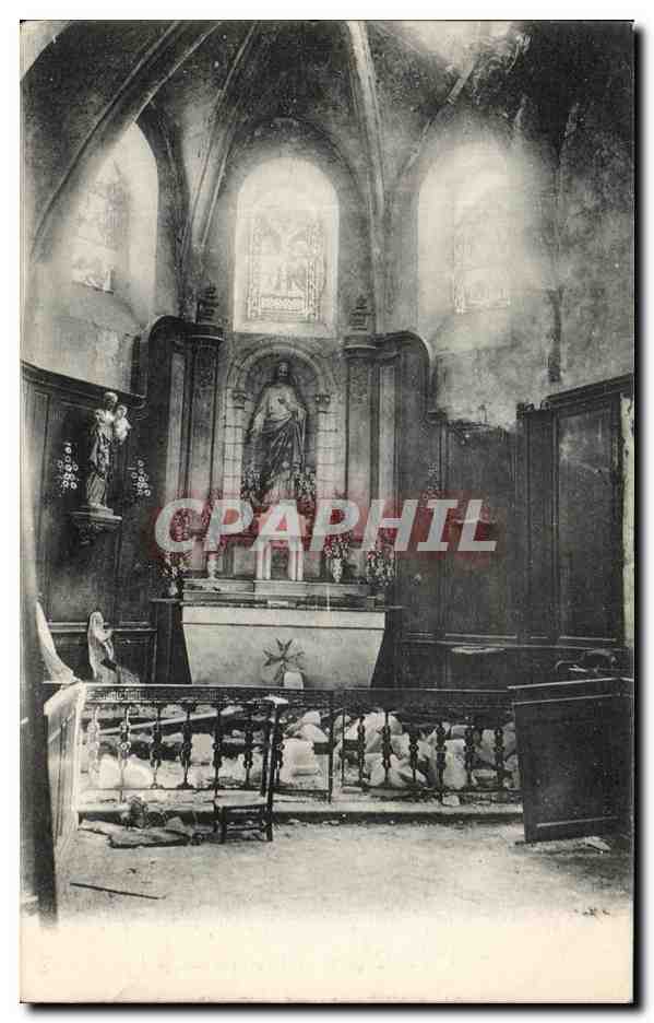 CPA Eglise detruite 