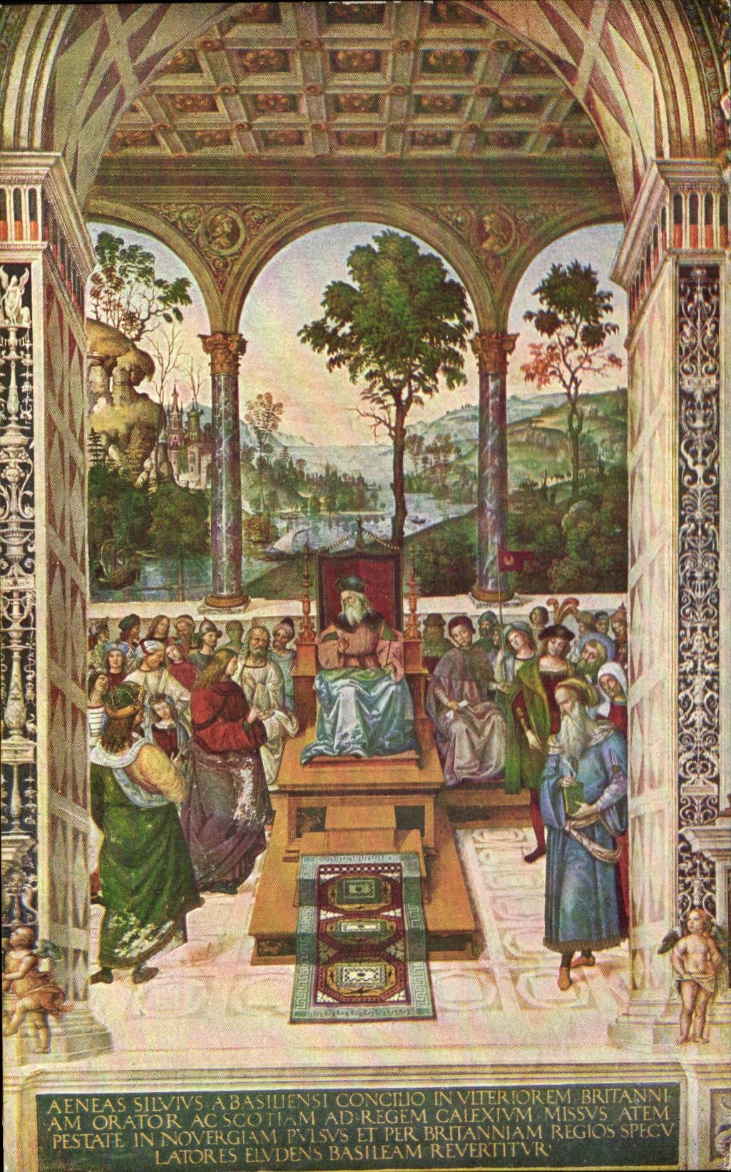 CPA Sienne Librairie du Dome Pinturicchio Jacques 1er d'Ecosse
