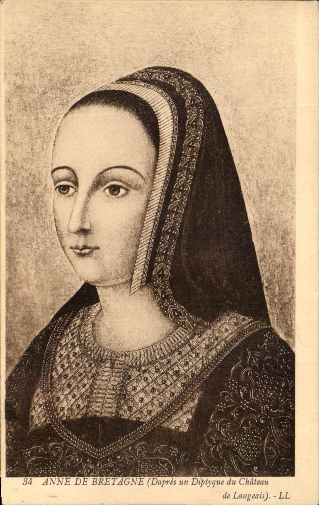 CPA Anne De Bretagne Diptyque du chateau de Langeais 