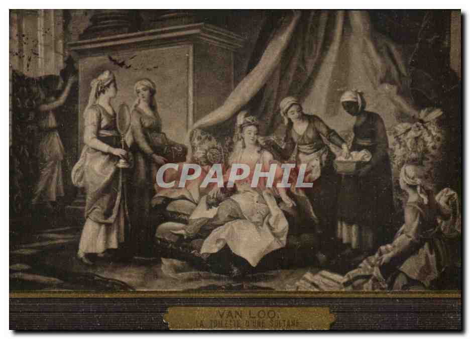 CPA Van Loo La toilette d'une sultane 