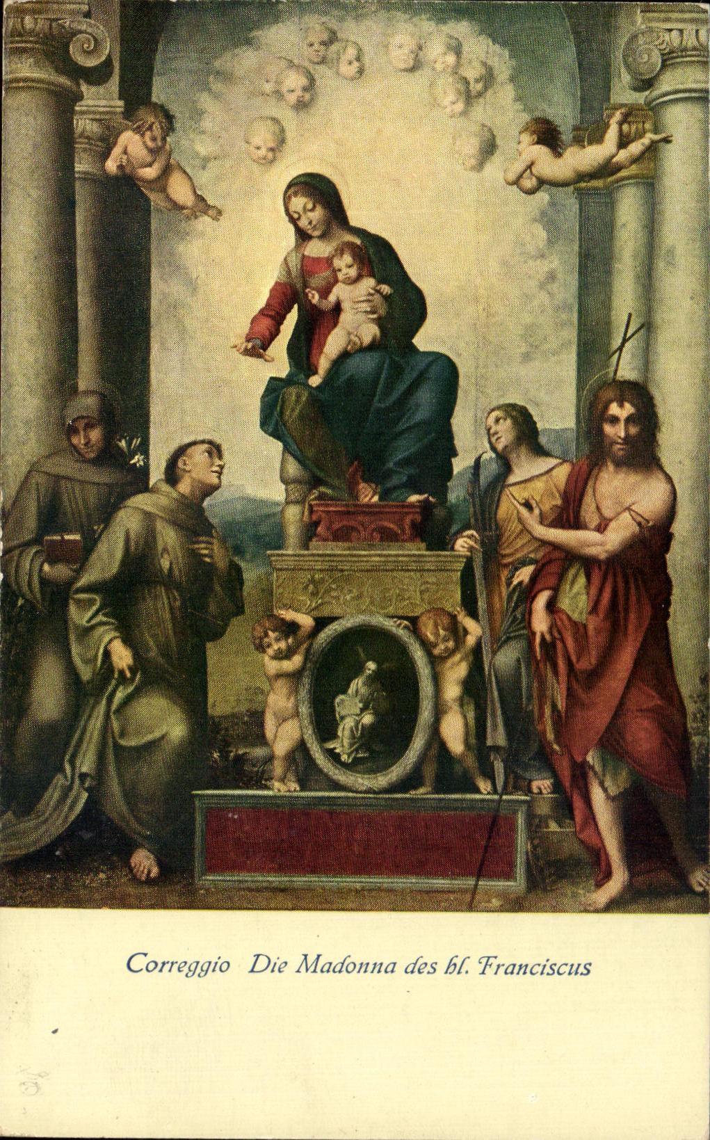 CPA Correggio die Madonna Des Franciscus