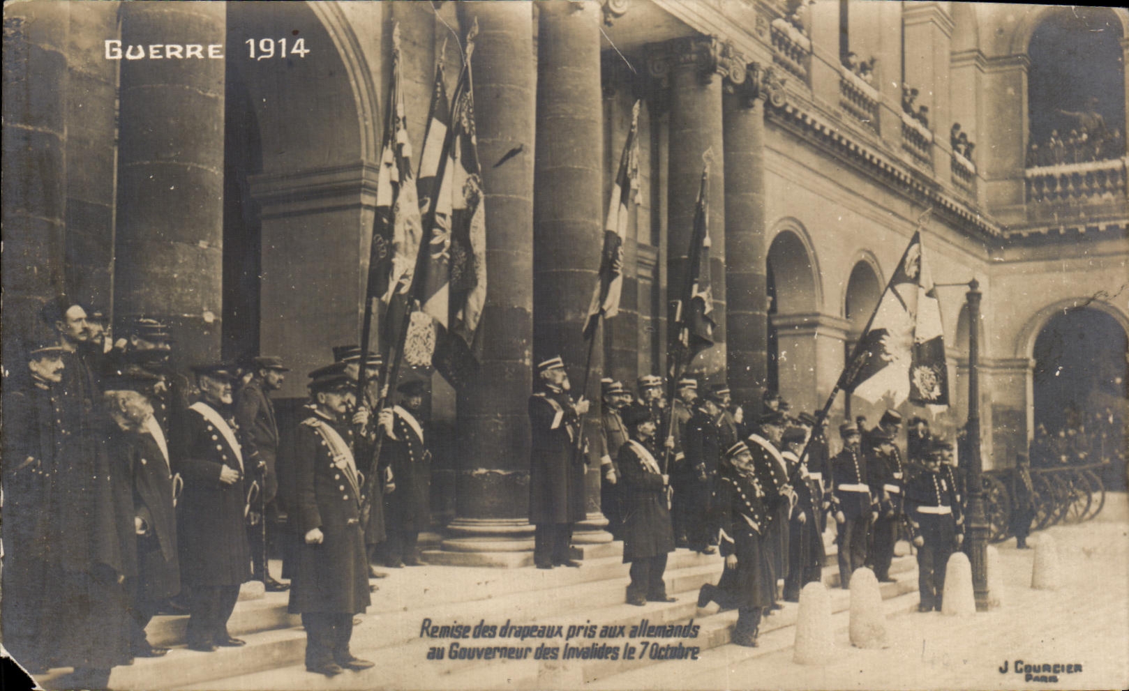 Remise des drapeaux pris aux Allemands — Paris — J. Courcier