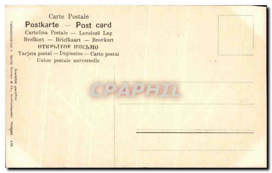 CPA Fantaisie Fleurs Pins — Verso