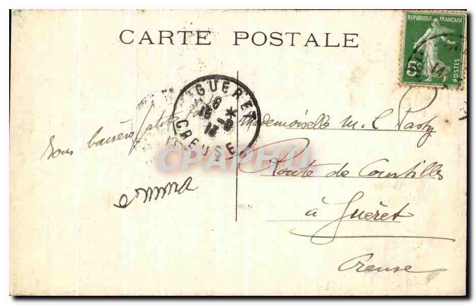 CPA Paris Sacre Coeur Montmartre — Rückseite