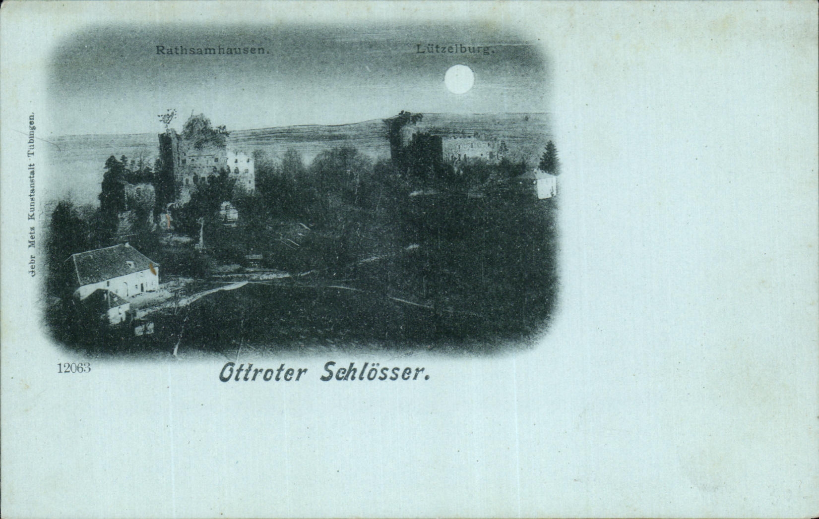 Ottroter Schlösser — Châteaux d'Ottroter — éditeur dehr Mets Kunstanstalt Tübingen, n° 12063