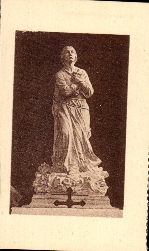 CPA Rouen La Cathedrale Statue de Sainte Jeanne d'Arc 