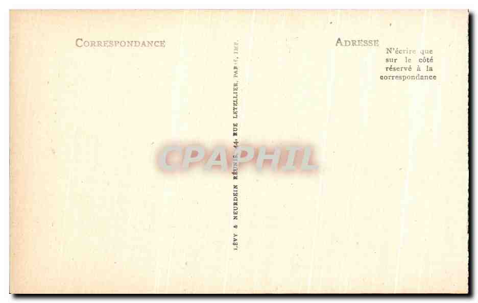 CPA Rouen La Cour d'Albane — Verso