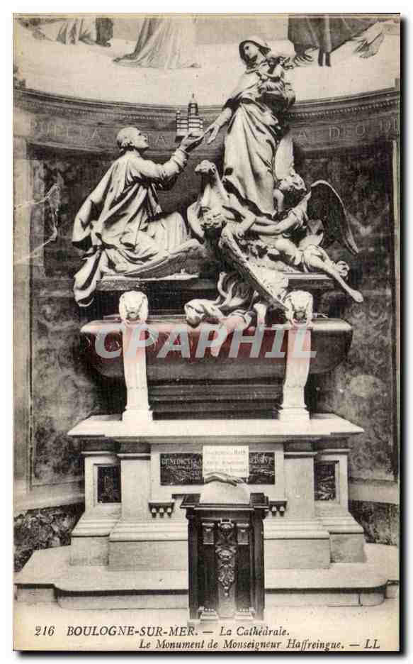 Boulogne-sur-Mer — La Catedral. El Monumento del Monsieur Haffreingue — LL