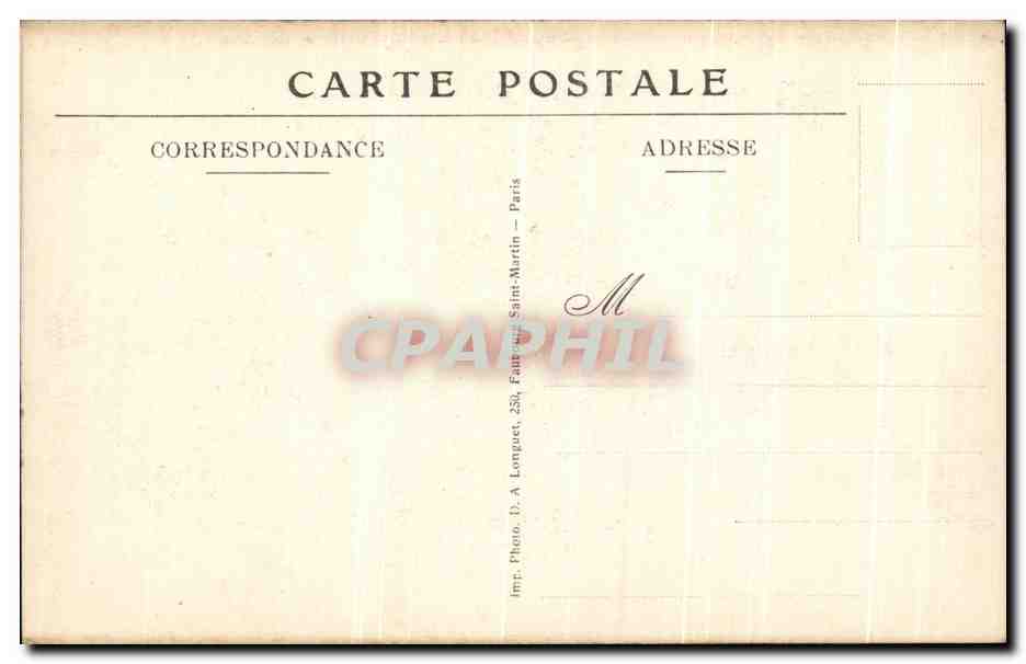 Arras — Guerre 1914-1915 — Aspect général de l'Hôtel de Ville après le bombardement du 21 Octobre. Vue prise de la place de la Vacquerie — Charles Ledeb, édit. Paris — Rückseite