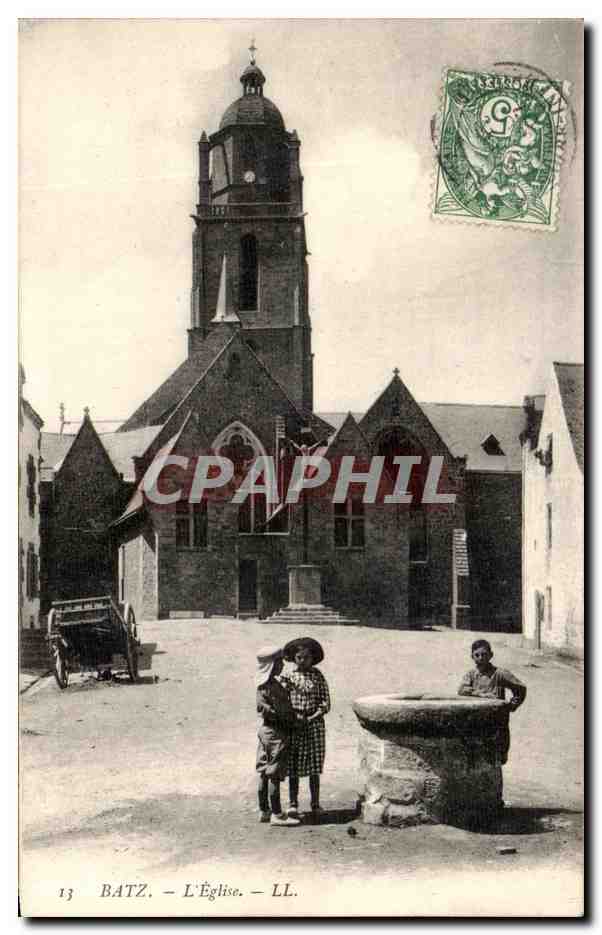 CPA Batz L'Eglise Enfants