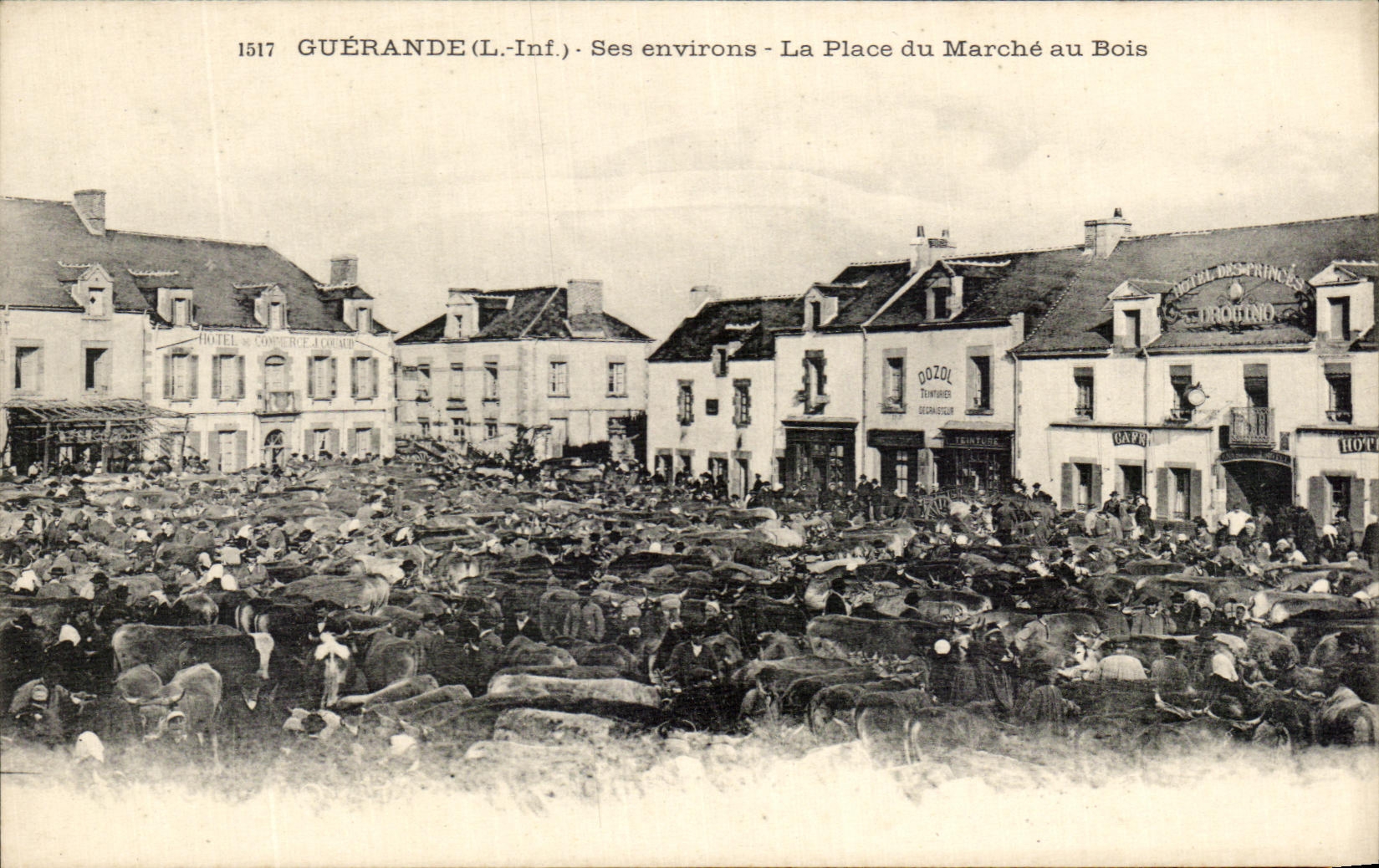 CPA Guerande Ses Environs La Place du Marche au Bois Marche Boeufs