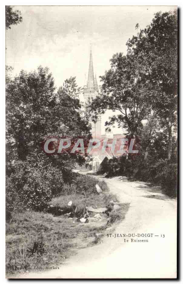 CPA St Jean Du Doigt Le ruisseau lavandiere 
