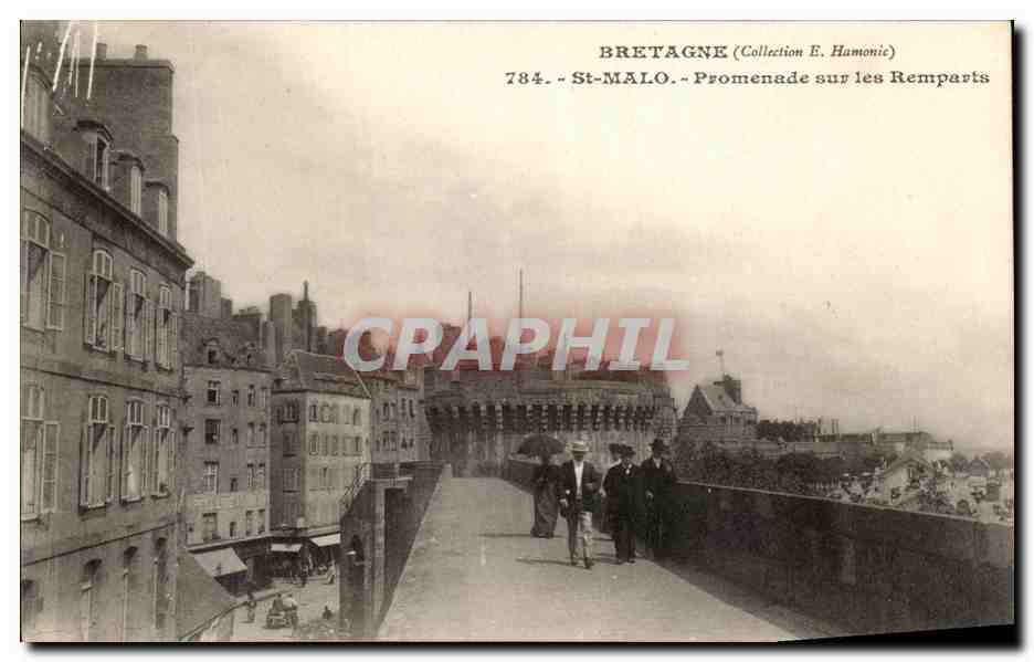 St-Malo - Promenade sur les Remparts — Collection E. Hamonic, n° 784