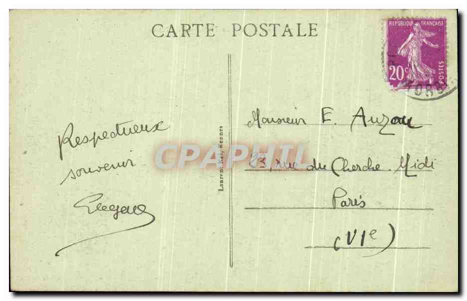 Port-Louis - Le Tennis sur les Pâtis — éditeur inconnu, n° 1127 — Rückseite