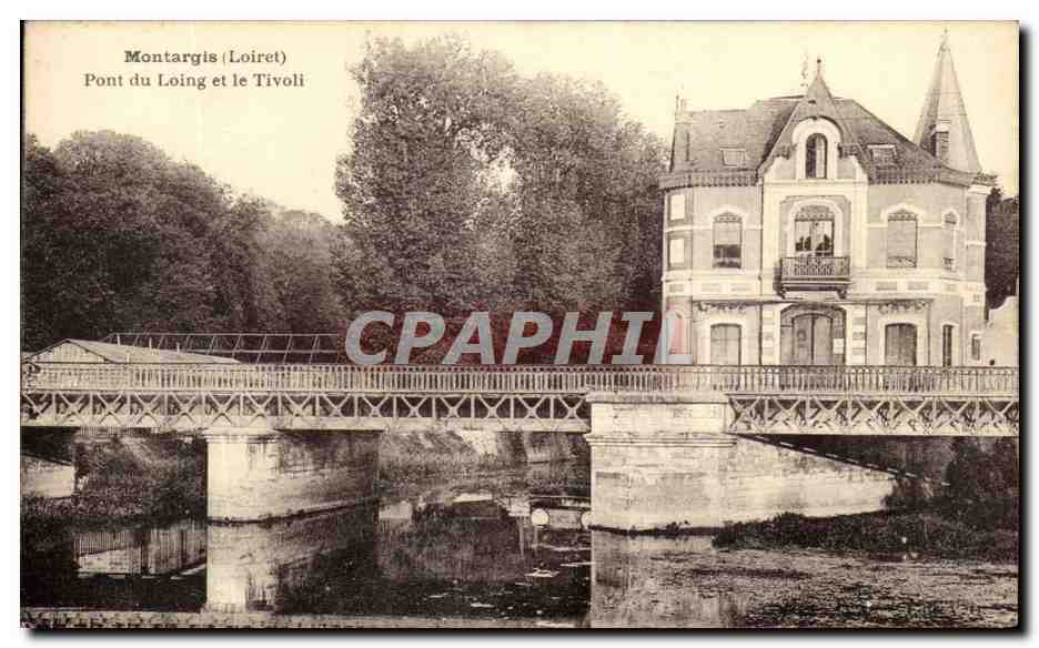 CPA Montargis Pont du Loing et le Tivoli