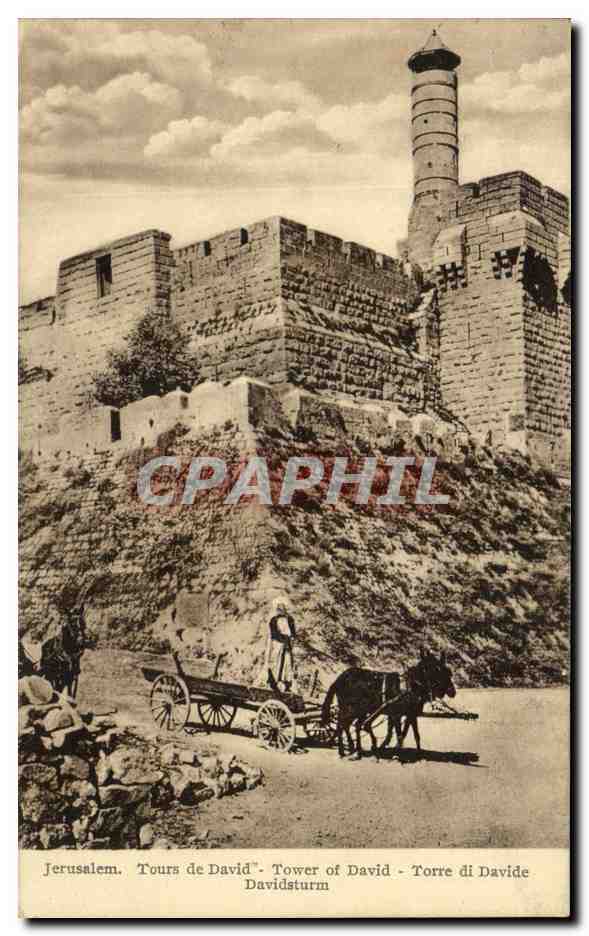CPA Jerusalem Tours de David Tower of David Toorre di Davide Davidsturm