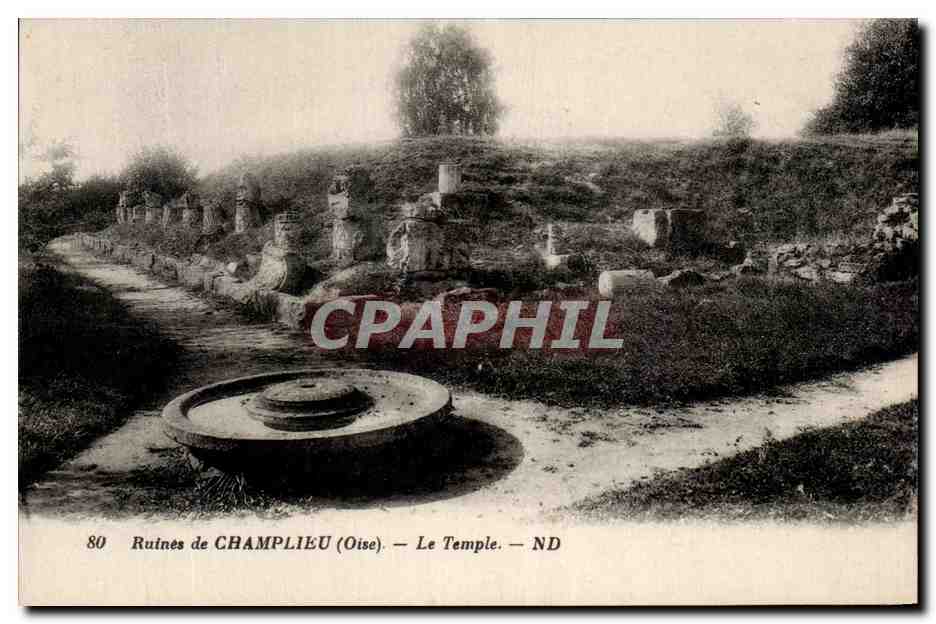CPA Ruines De Champlieu Le Temple