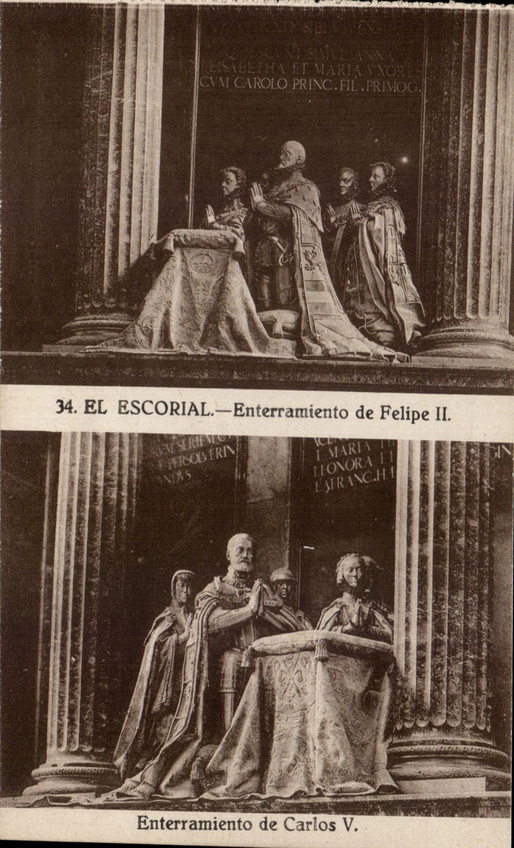 CPA El Escproal Enterramiento de Felipe II Enterramiento de Carlos V