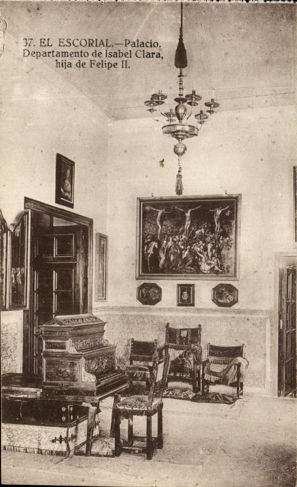 CPA El Escorial Palacio Departamento De Isabel Clara Hija De Felipe II