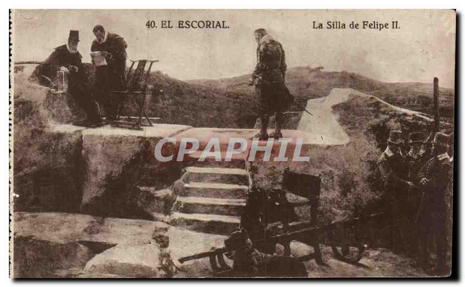 CPA El Escorial La Salle De Felipe II