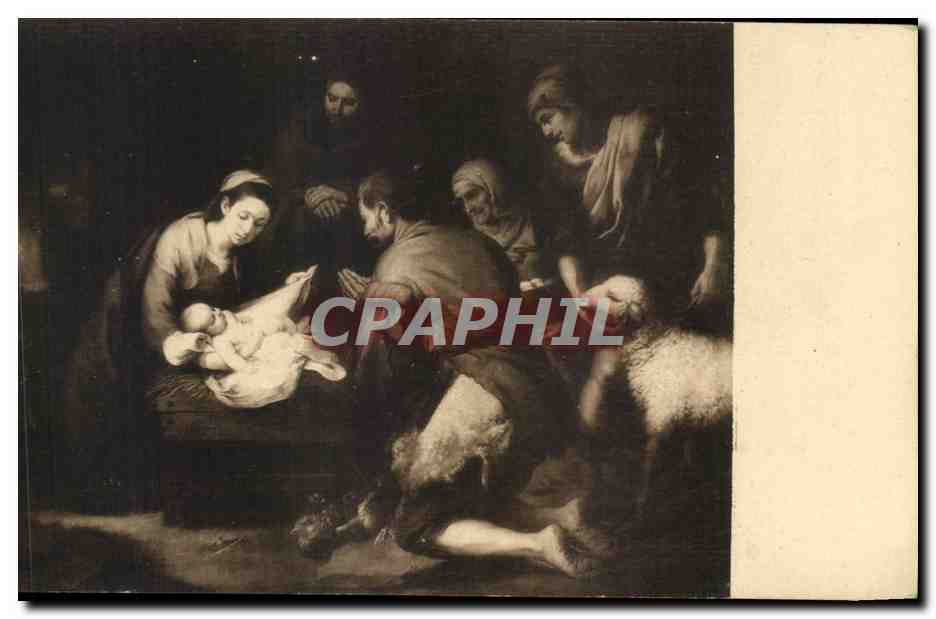 CPA Adoracion De Los Pastores Murillo Museo Del Prado Madrid