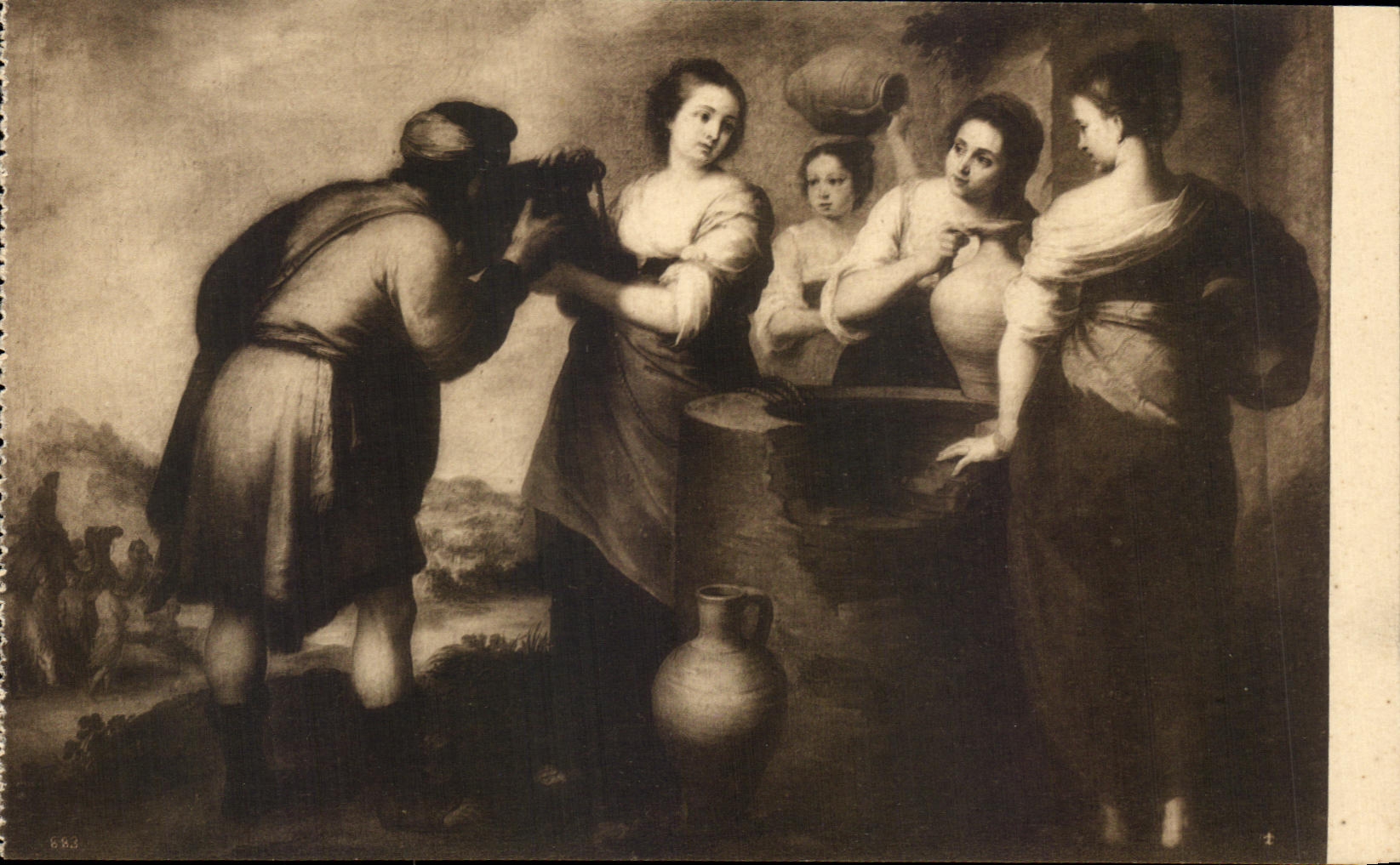 CPA Rebeca Eliezer Murillo Museo Del Prado Madrid