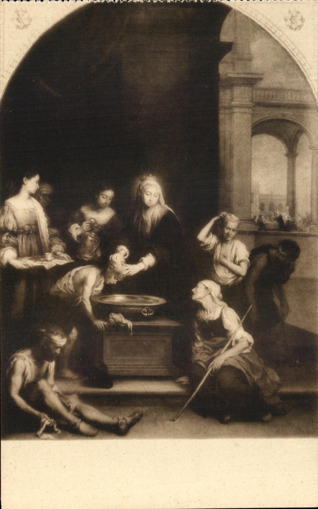 CPA Santa Isabel Reina De Hungria Murillo Museo Del Prado Madrid