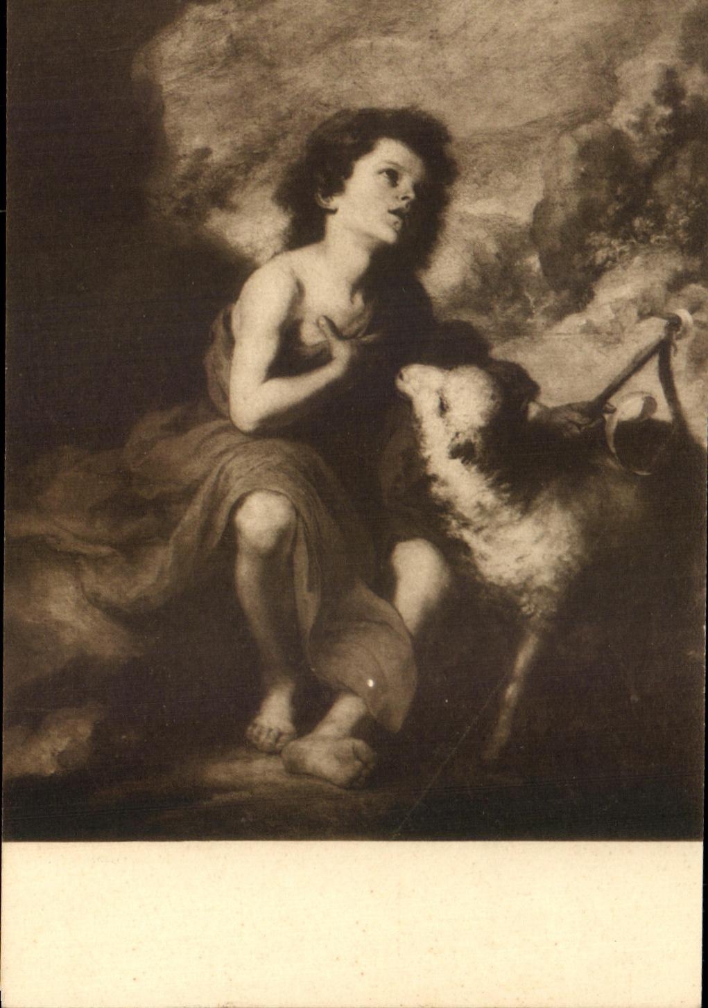 CPA San Juan Bautista Murillo Museo Del Prado Madrid
