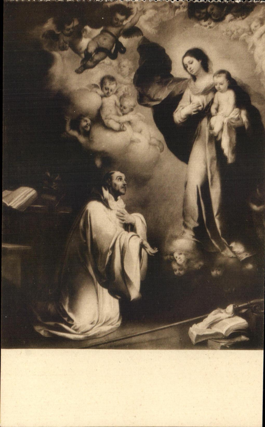 CPA San Bernardo Murillo Museo Del Prado Madrid