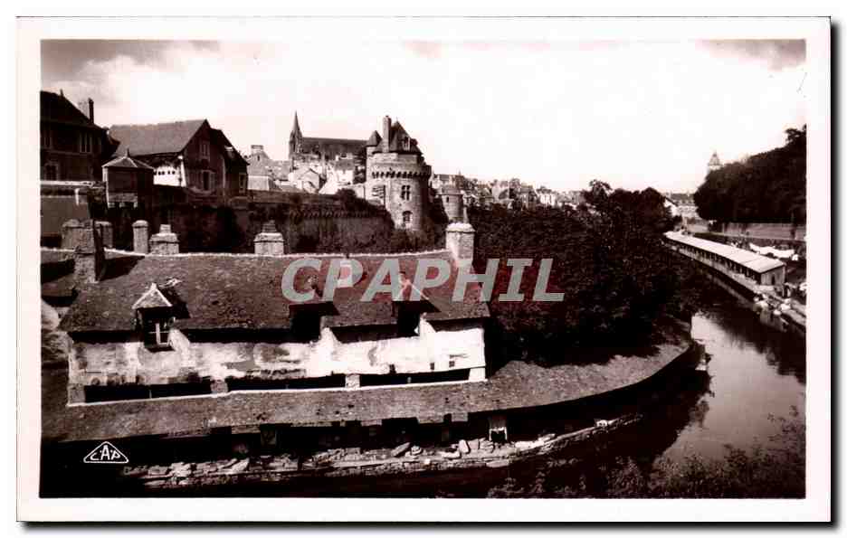 Vannes — Les remparts — Les lavoirs — REAL PHOTO A.P. - STRASBOURG