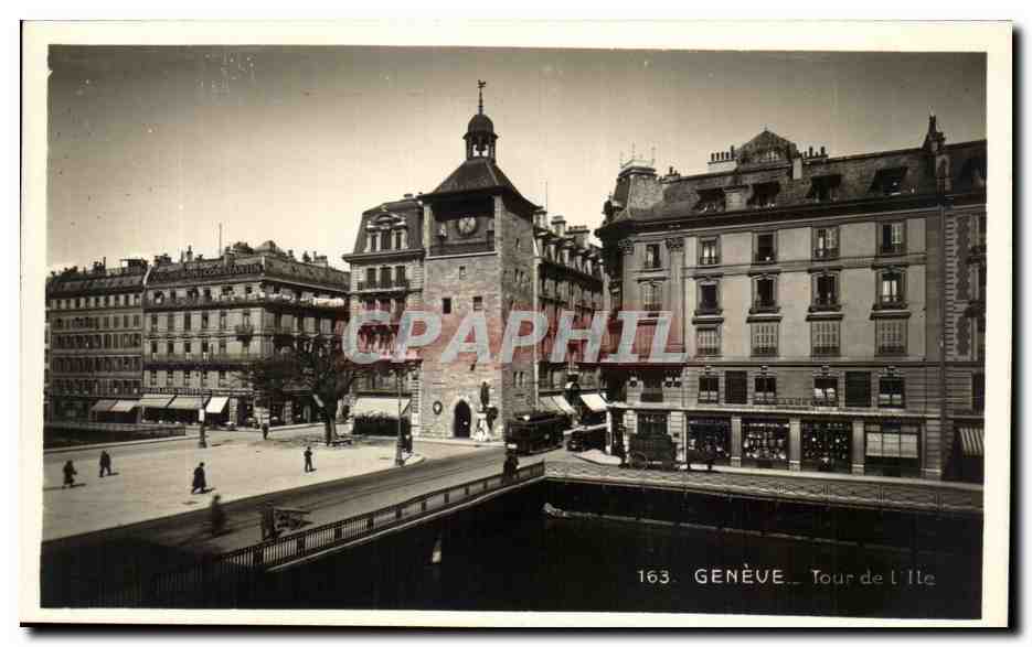 CPA Geneve Tour de l'ile