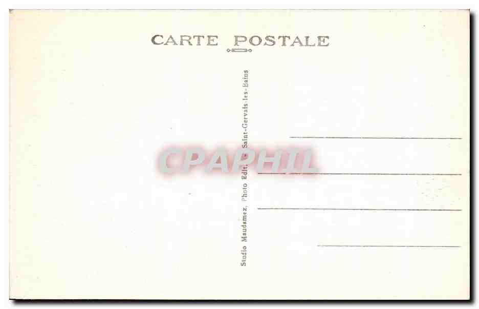 Les Contamines - Aiguille de la Roselette et Col du Joly — Studio Maudamez, Saint-Gervais-les-Bains — Verso
