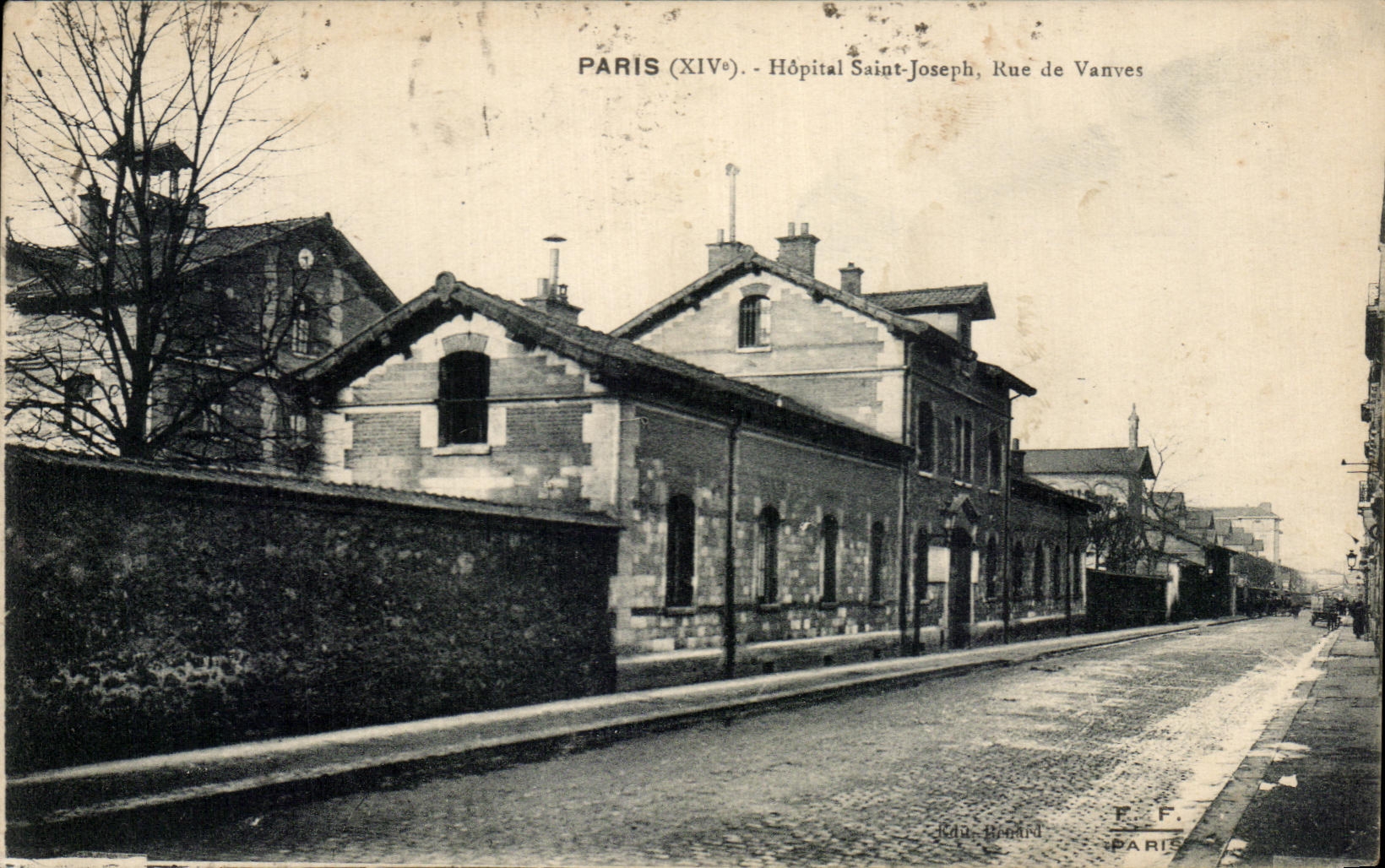 Paris (XIVe) - Hôpital Saint-Joseph, Rue de Vanves — éditeur J. Huard, Paris