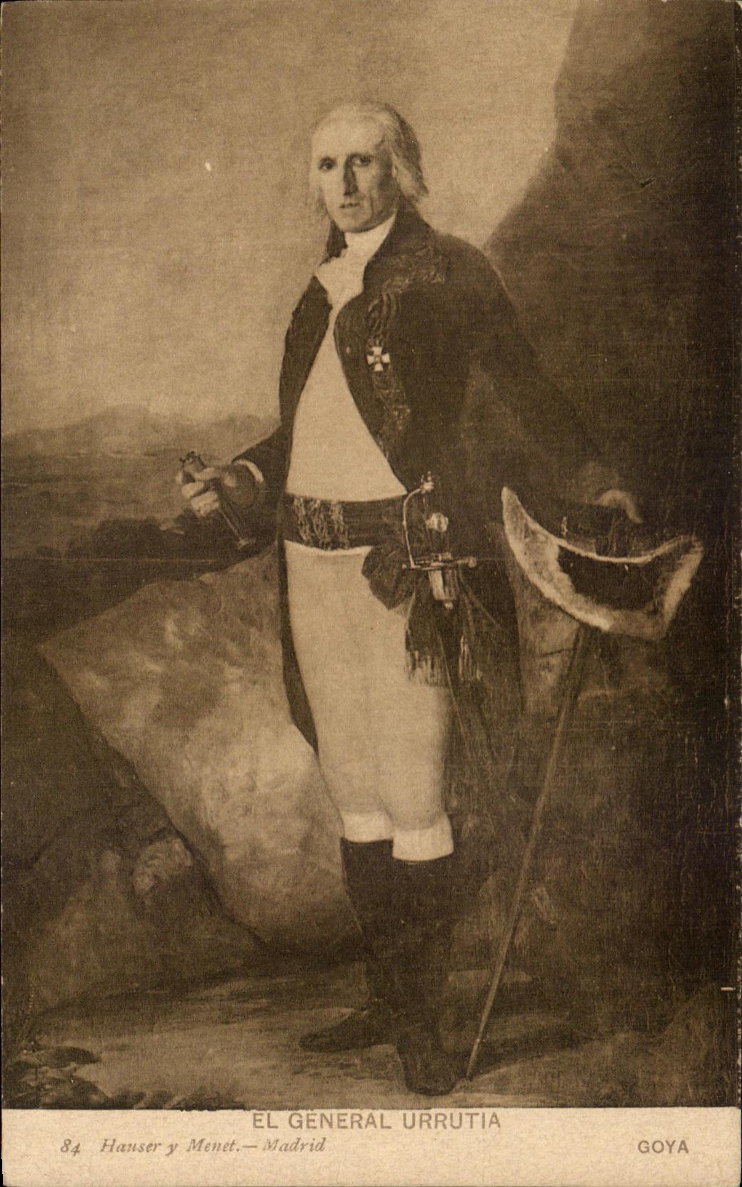 CPA El General Urrutia Madrid Goya